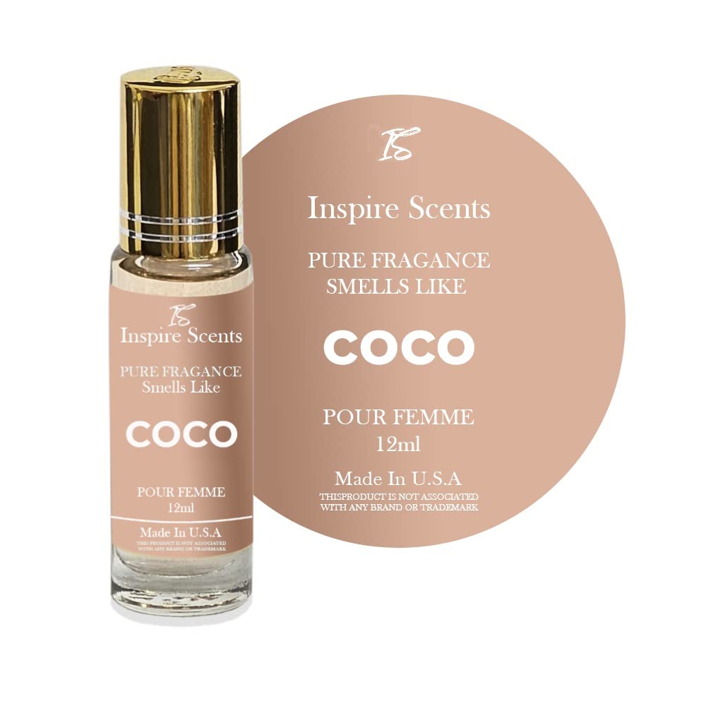 INSPIRE SCENTS Fragrance Perfume Oil Coco Madam Parfum Roll On Body Oil for Women (12ml) (Pack of 1), 1.0 Fl Oz