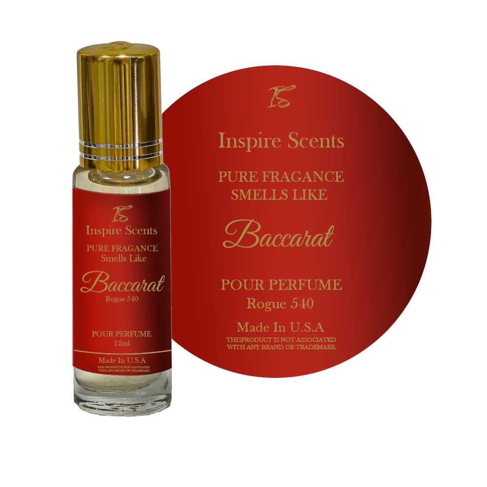 INSPIRE SCENTS Fragrance Perfume Oils Bacarrat Rogue 540 Parfum Roll On Body Oil unisex (12ml)