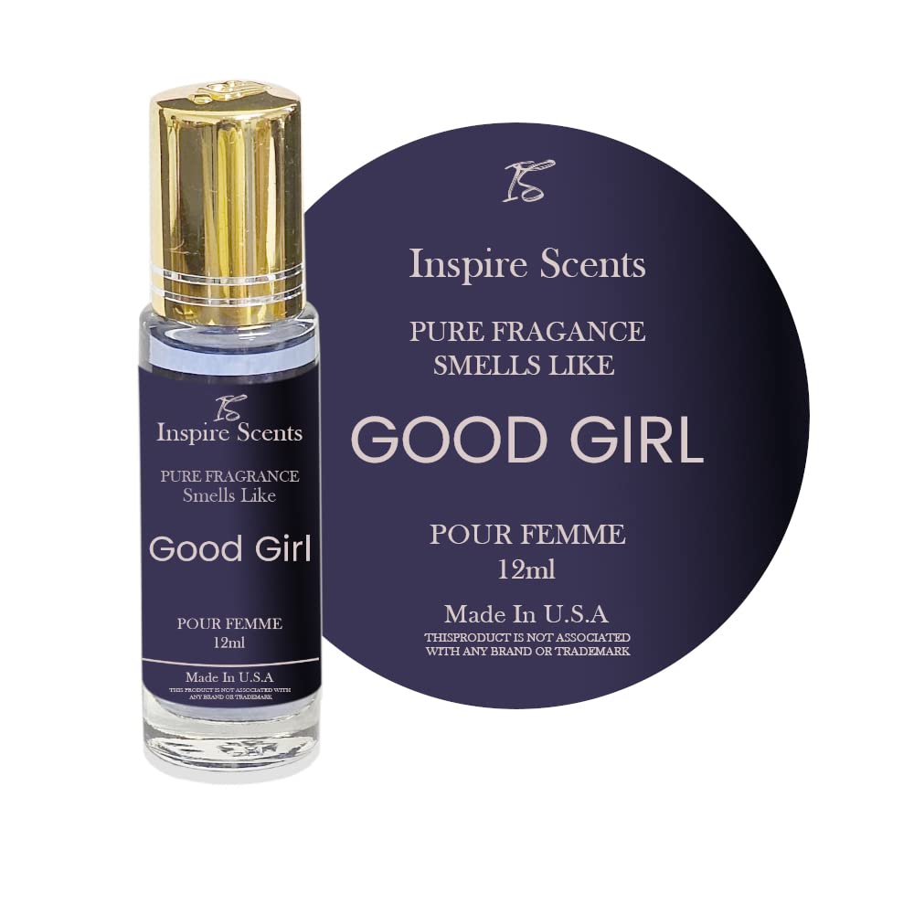 INSPIRE SCENTS Fragrance Perfume Oils Good Girl Parfum Roll On Body Oil for Women (12ml), Pack of 1, 1.0 Fl Oz